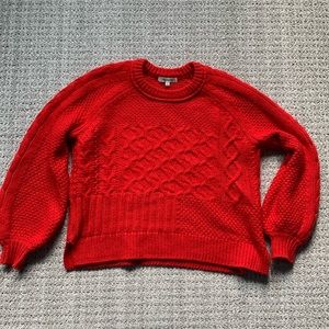 Madewell red sweater size xs